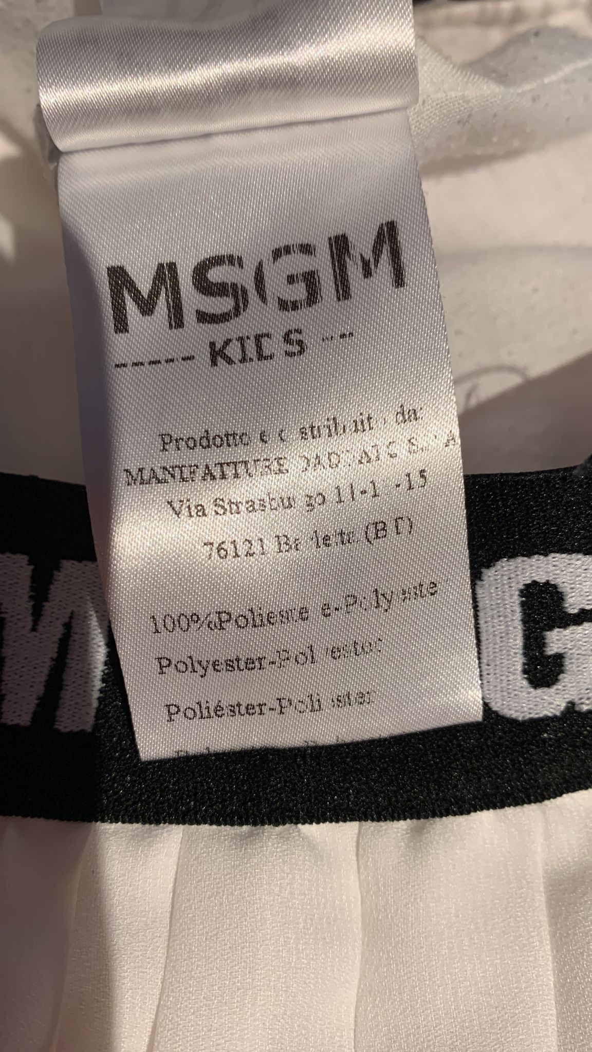 MSGM KIDS MIDI SKIRT SIZE 10A