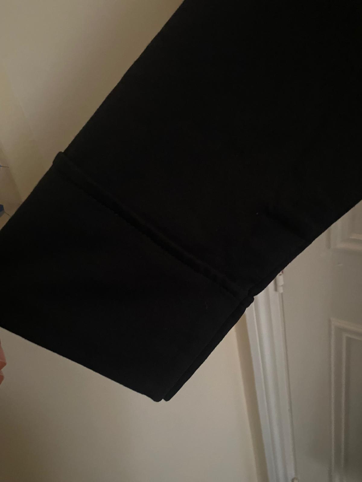 Modest Tracksuit Dress Set (Jumper dress with Trousers) (Black)