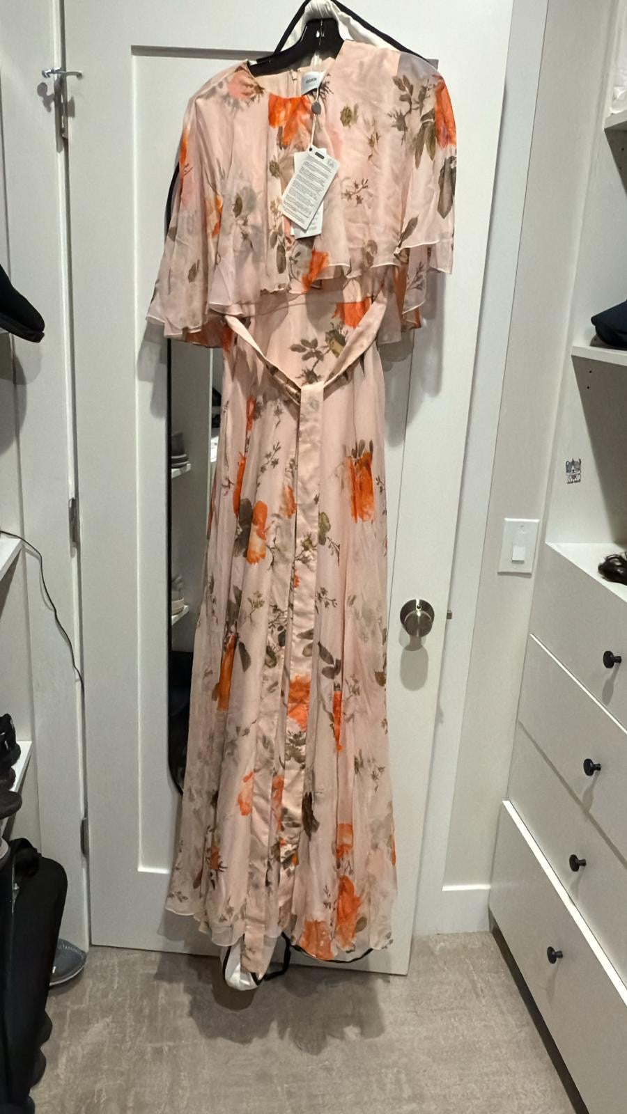 Erdem Cape Overlay Gown