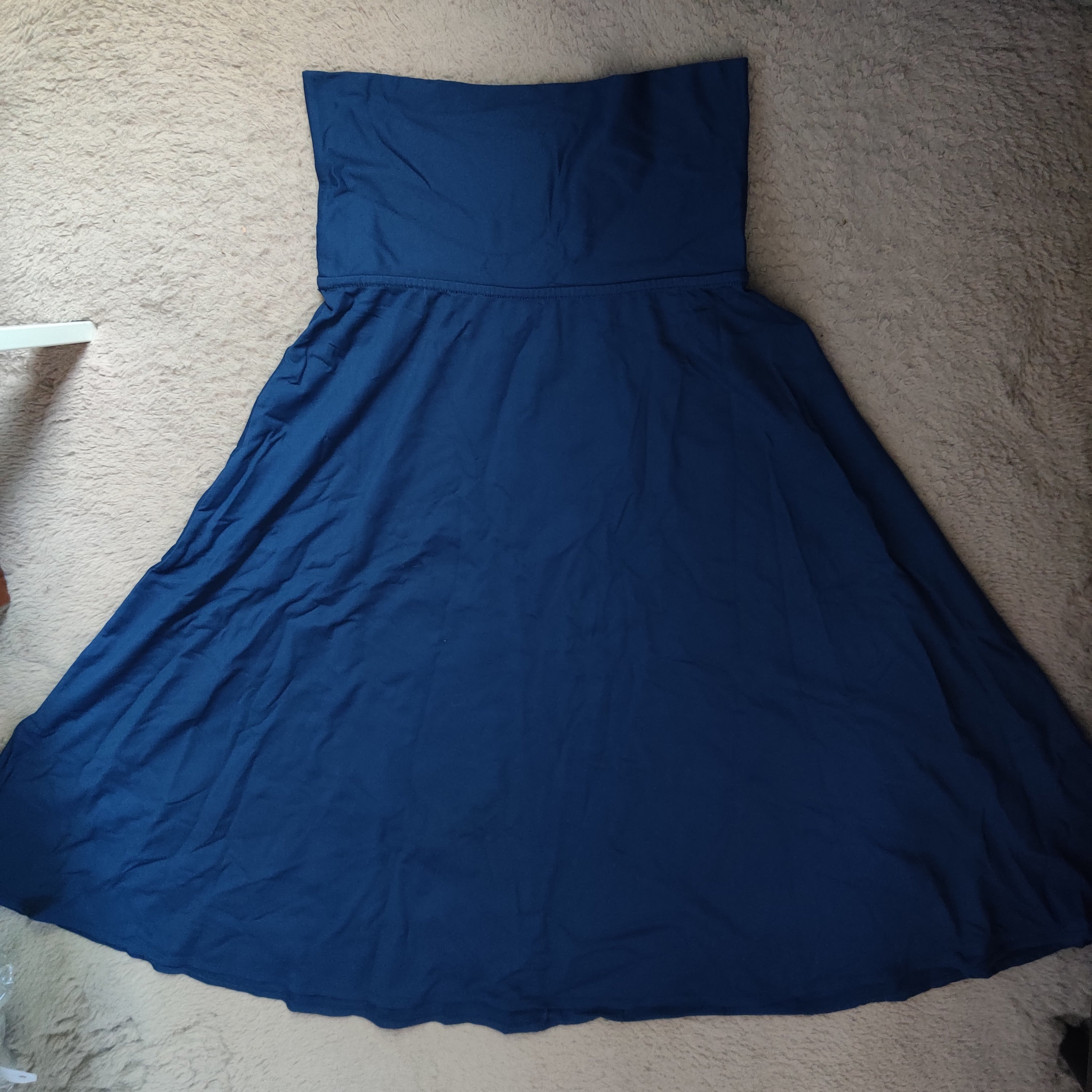 Patagonia Women's Morning Glory Skirt Blue Size Medium Fold over Waist Dark Teal