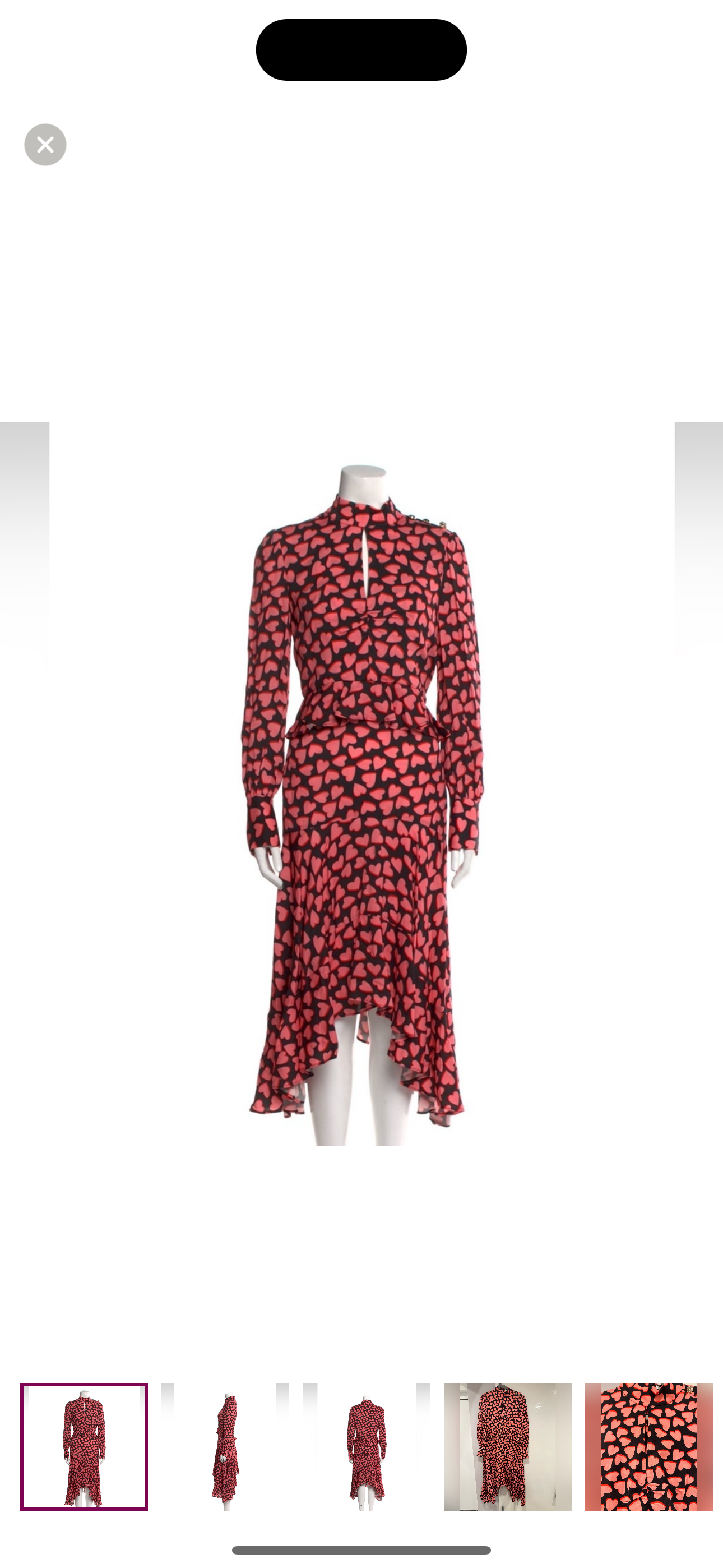 Rebecca Vallance hotel beau frill midi dress