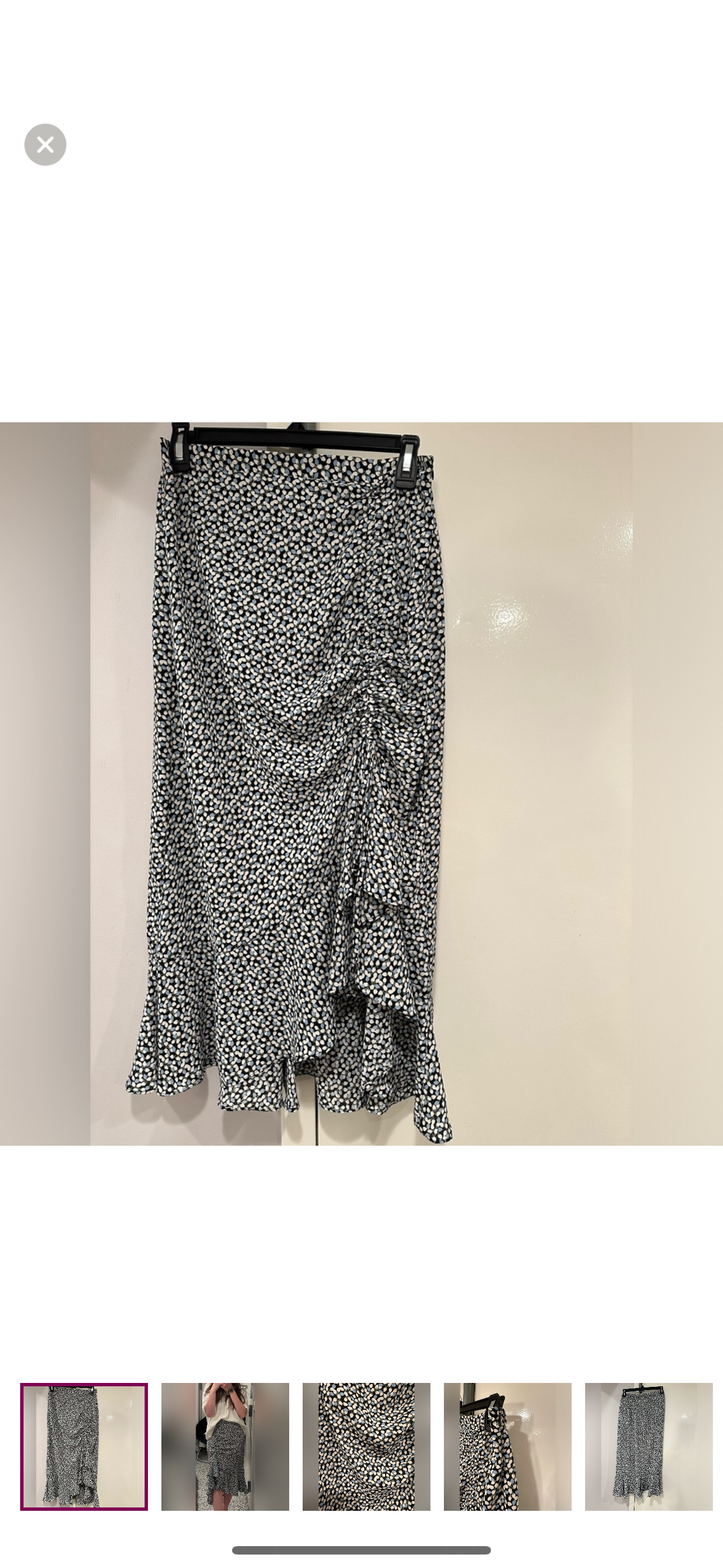 pattern midi skirt