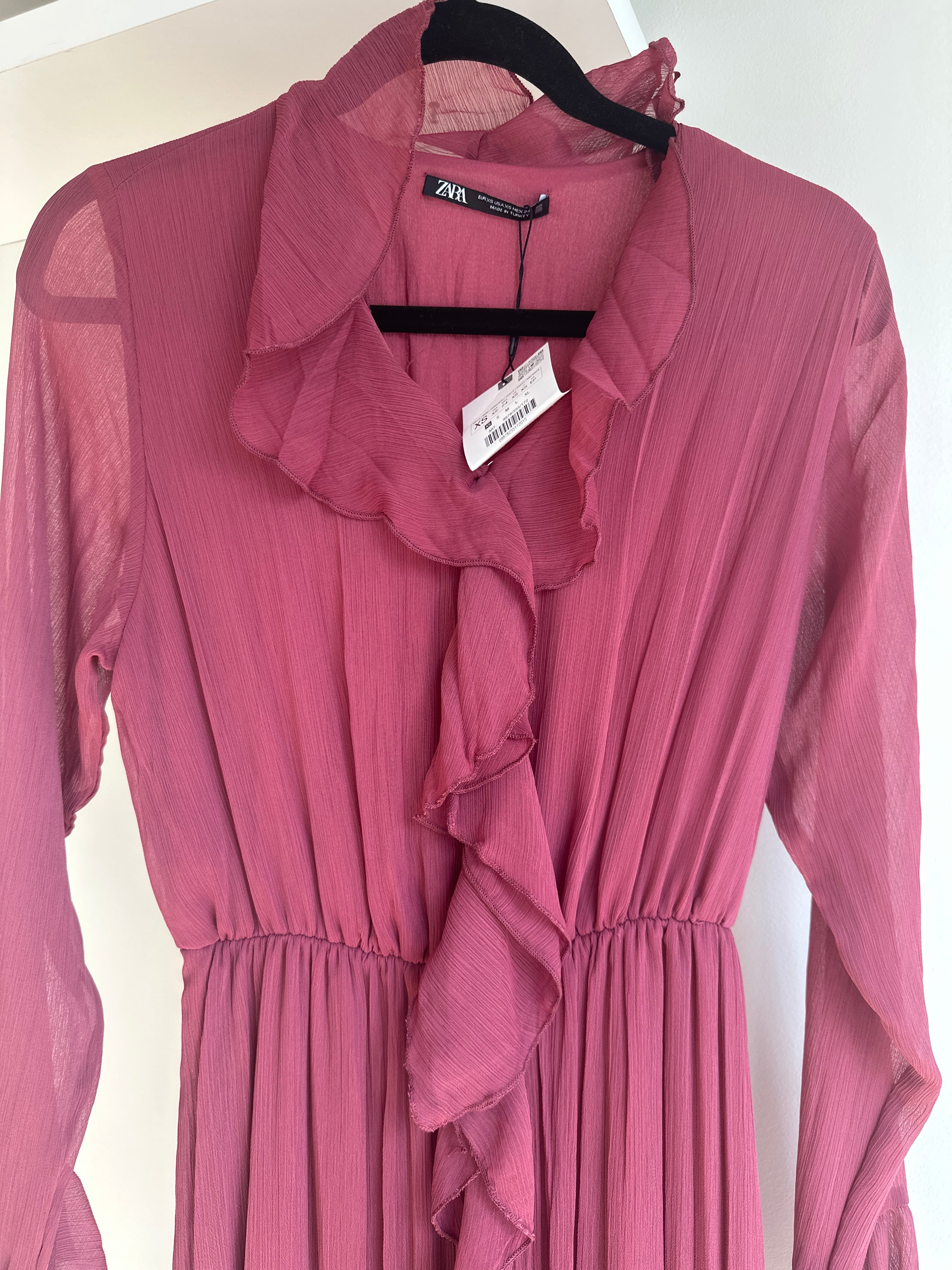 zara frilly dress