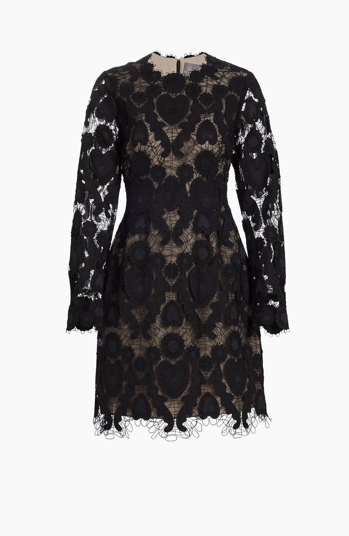 Lela Rose Heart Lace Dress