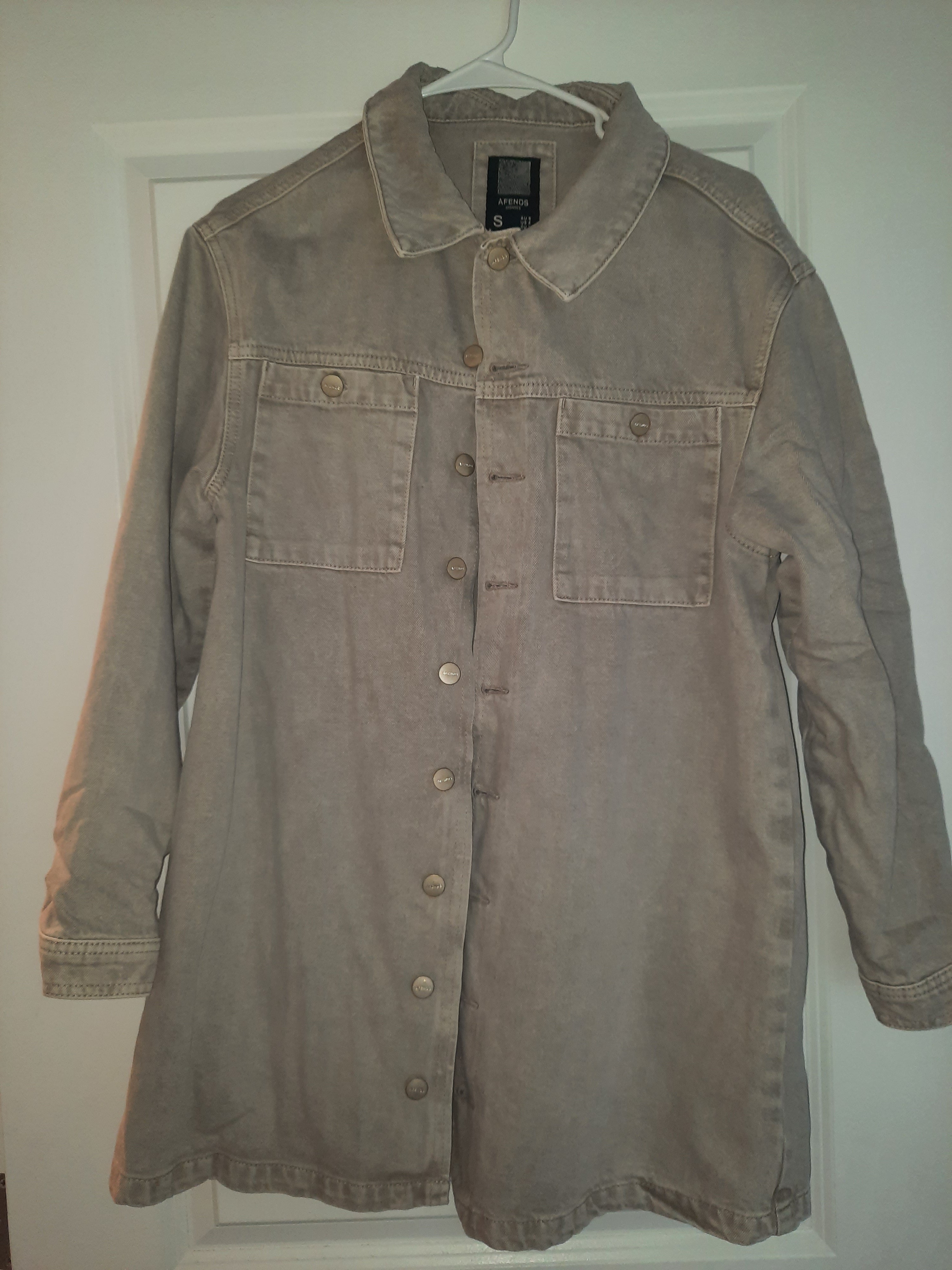 100 percent ORGANIC heavyweight cotton denim women overshirt/jacket