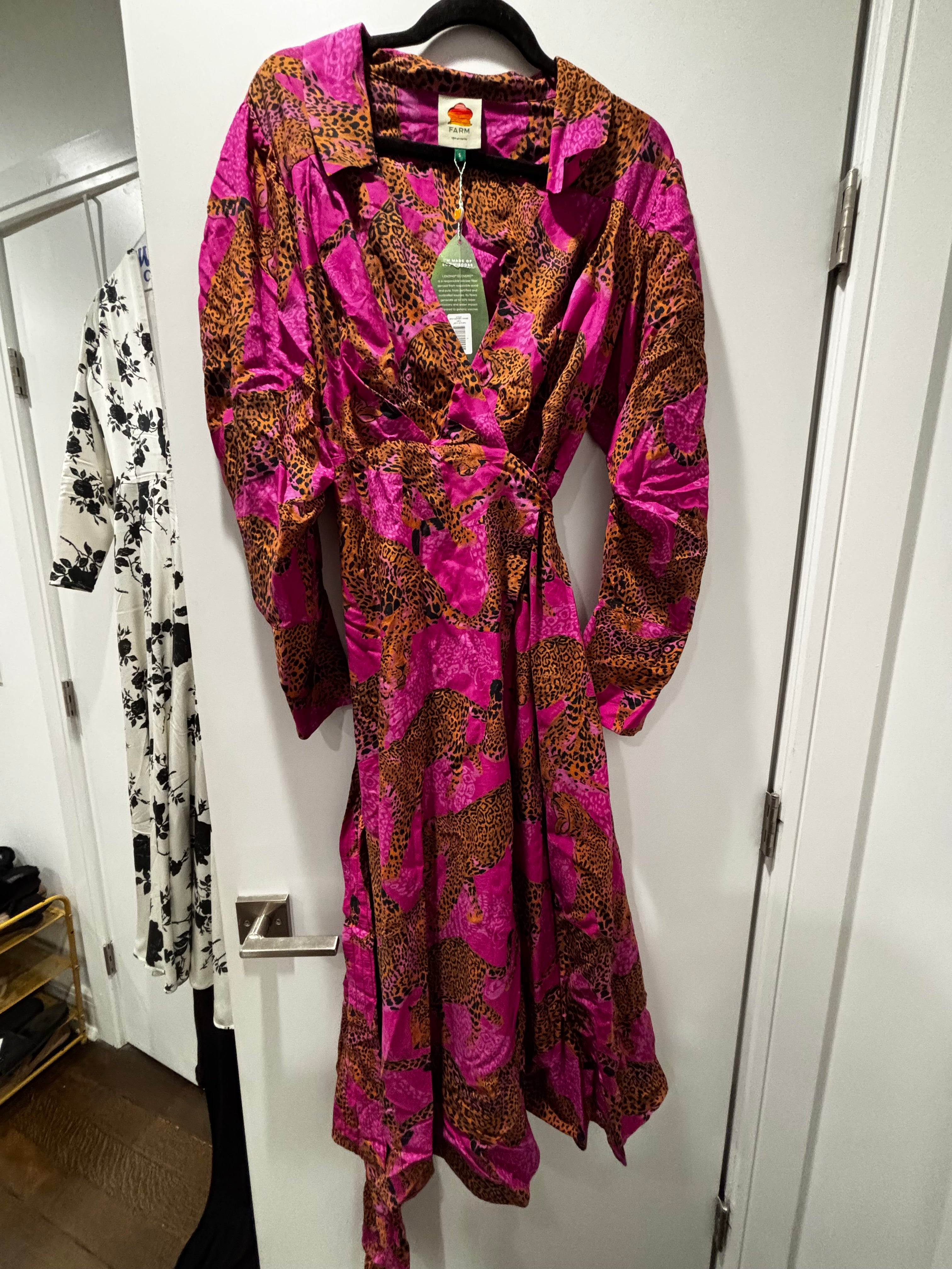 Farm Rio Tiger Wrap Dress