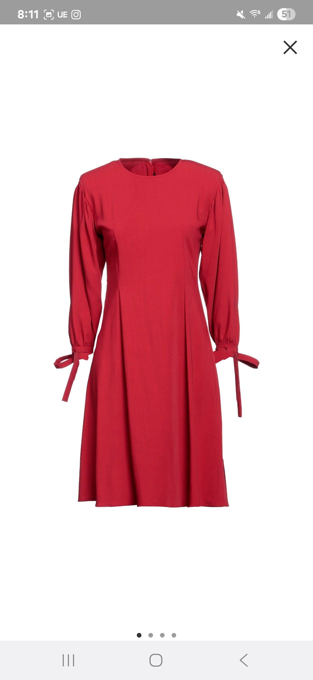 Federica Tosi Red Midi Dress