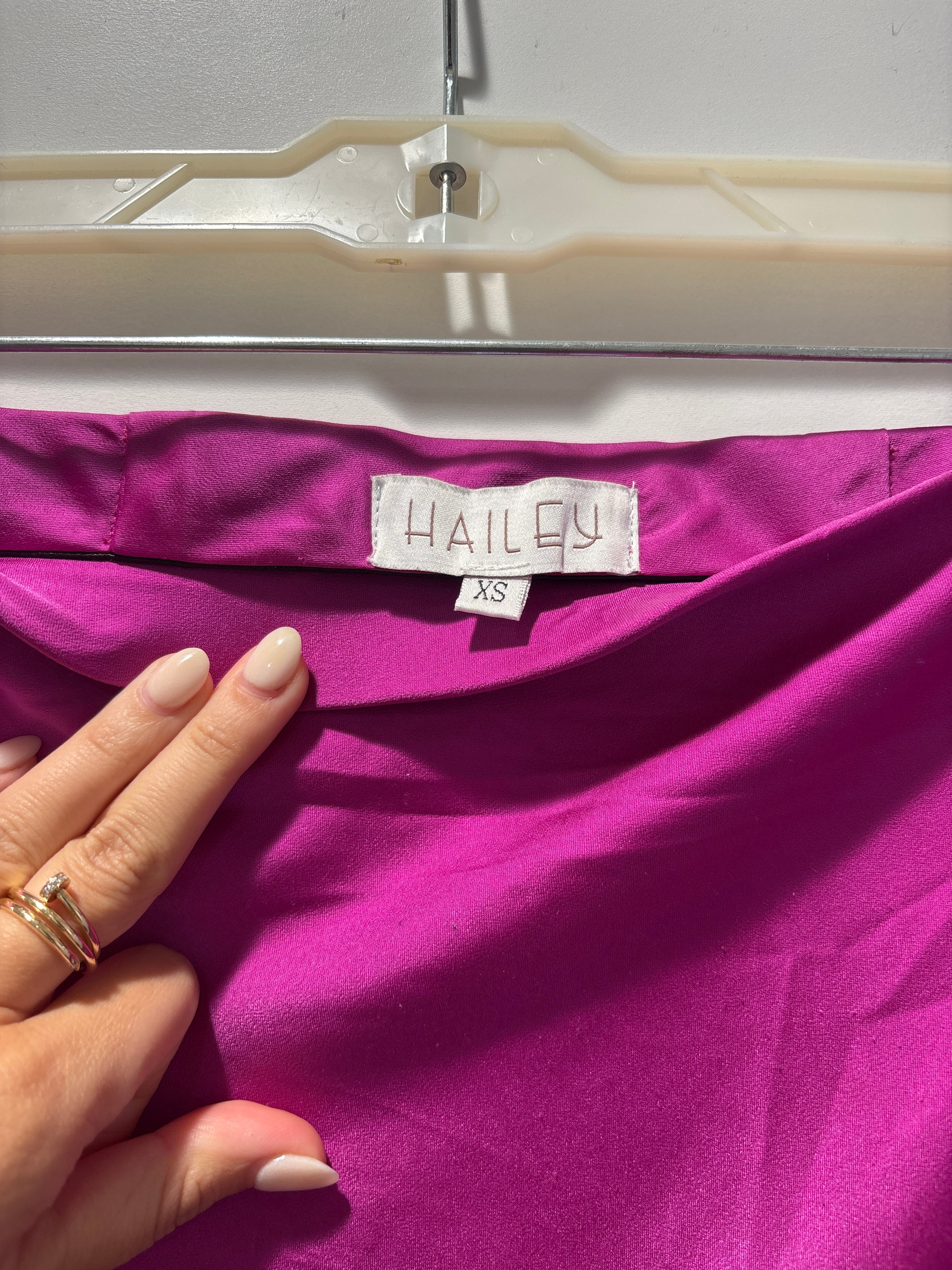 Fuschia Pink Slip Skirt