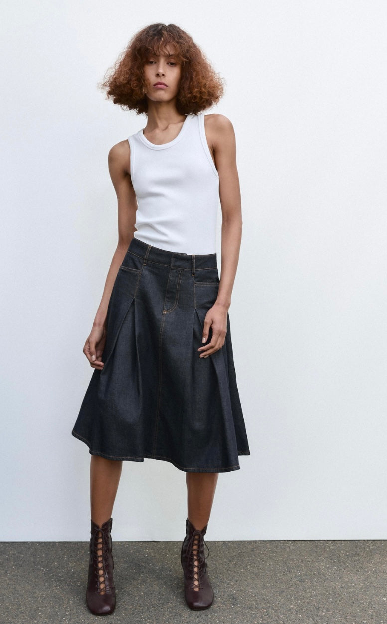 Brand New Zara Denim Skirt Size L