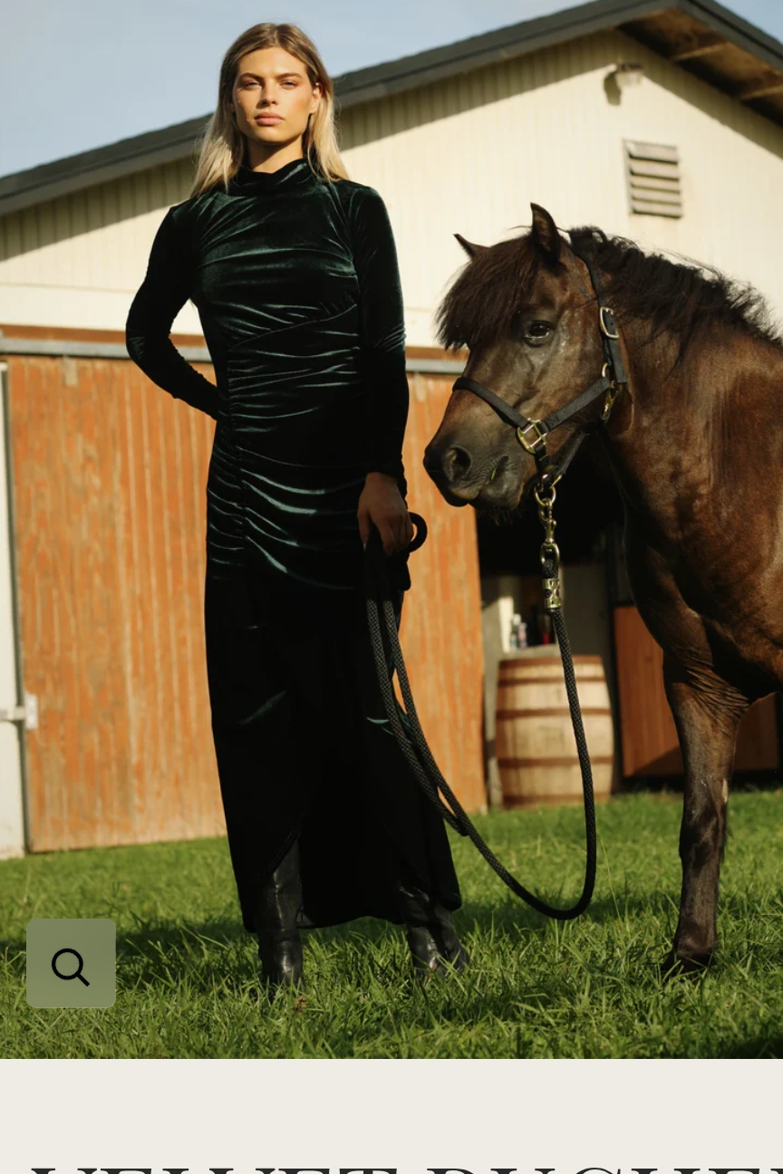 Mima Rosso Velvet Maxi Dress