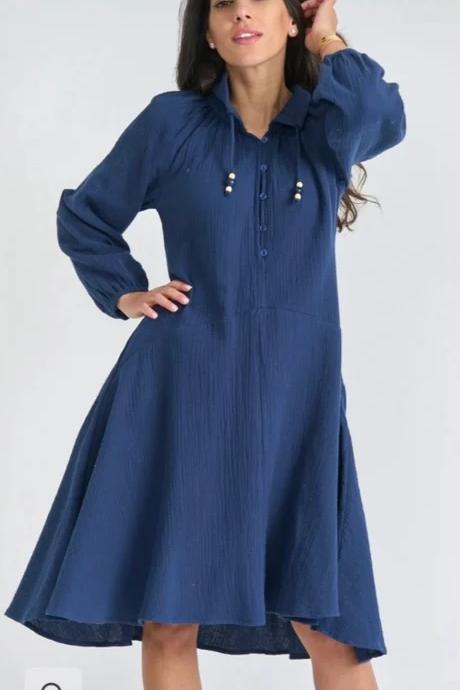 Blue Gauze Dress