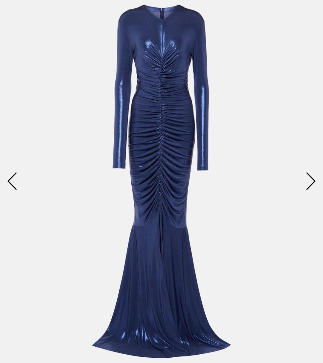 Norma Kamali Blue Mermaid Gown