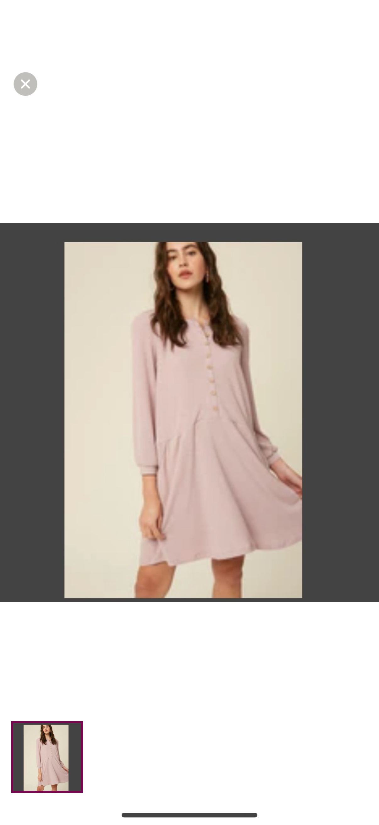 Jupe ribbed button down Henley dress size M