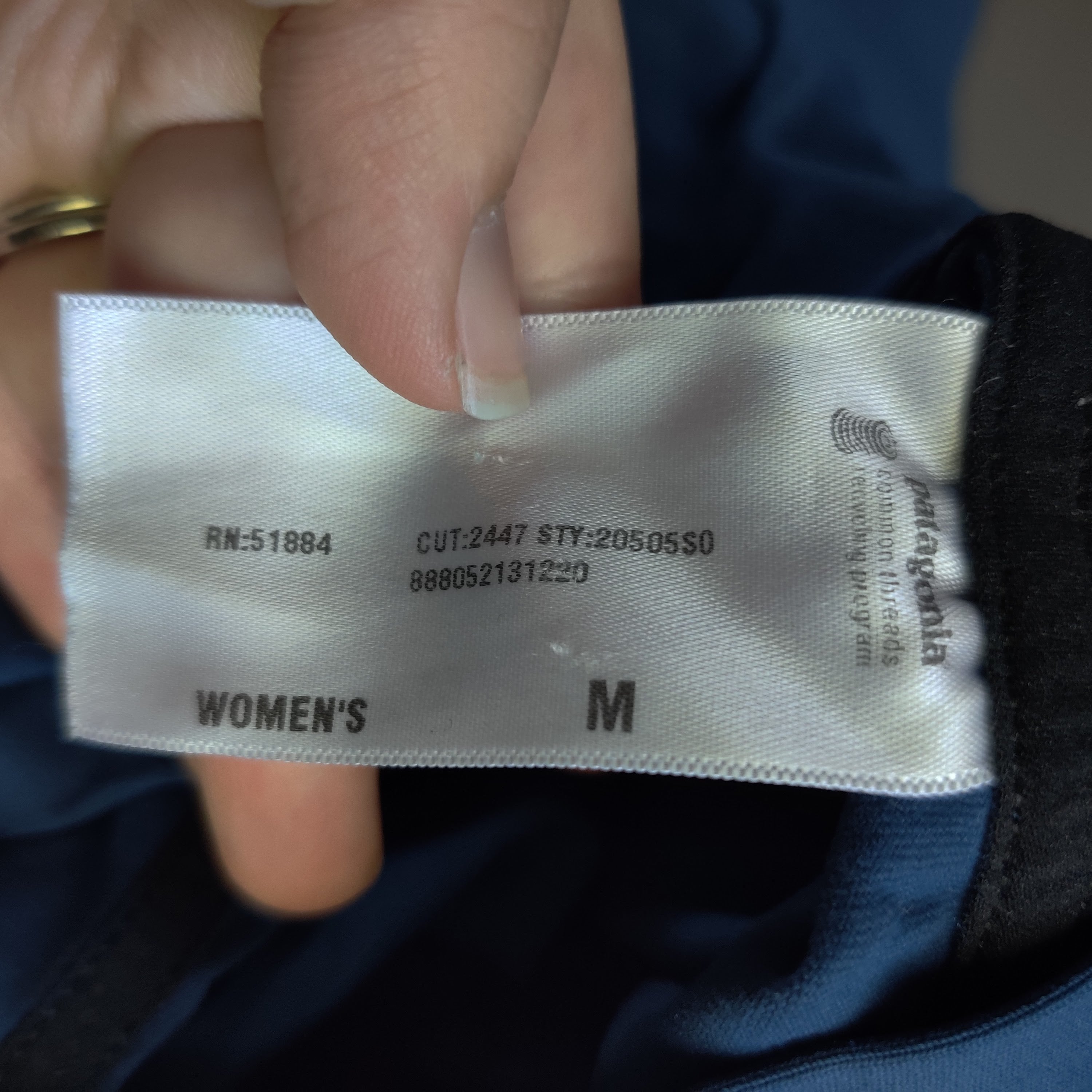 Patagonia Women's Morning Glory Skirt Blue Size Medium Fold over Waist Dark Teal