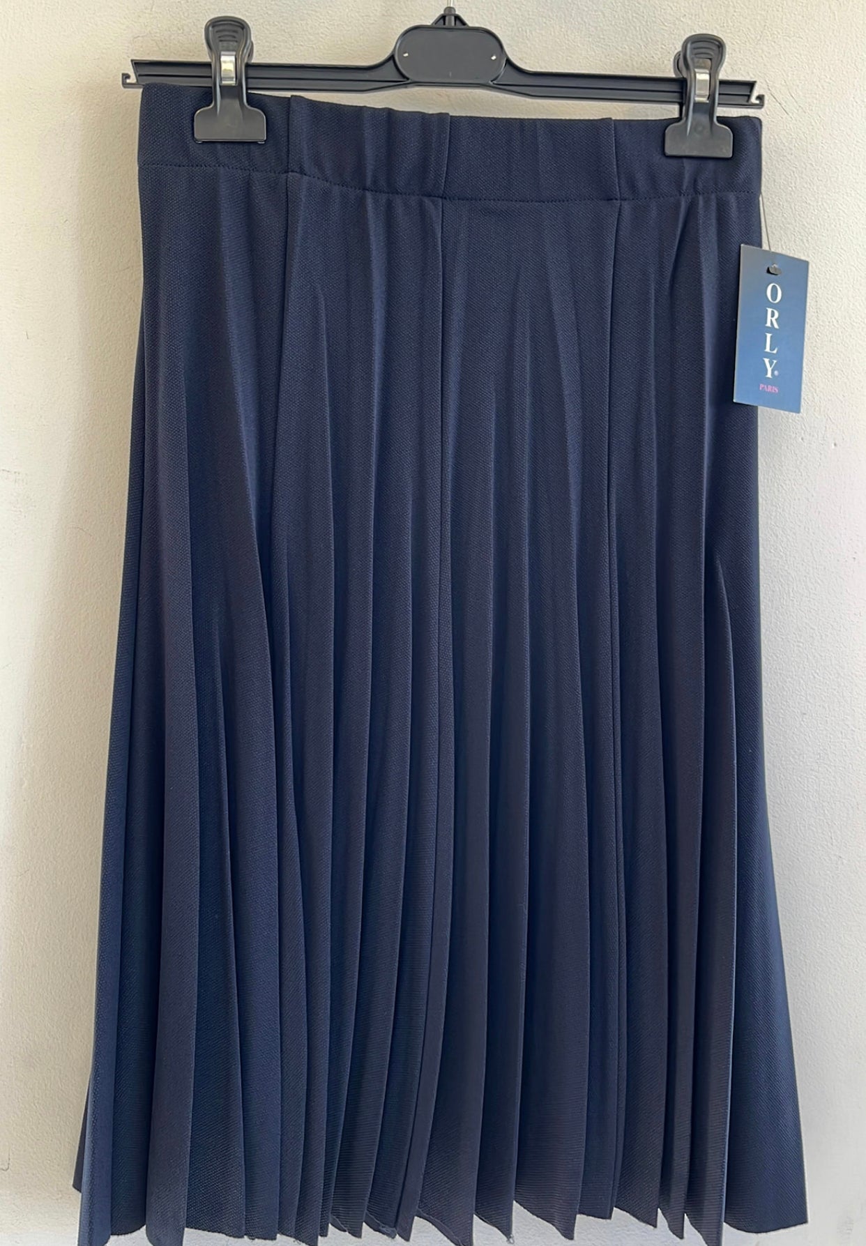 navy orly paris skirt