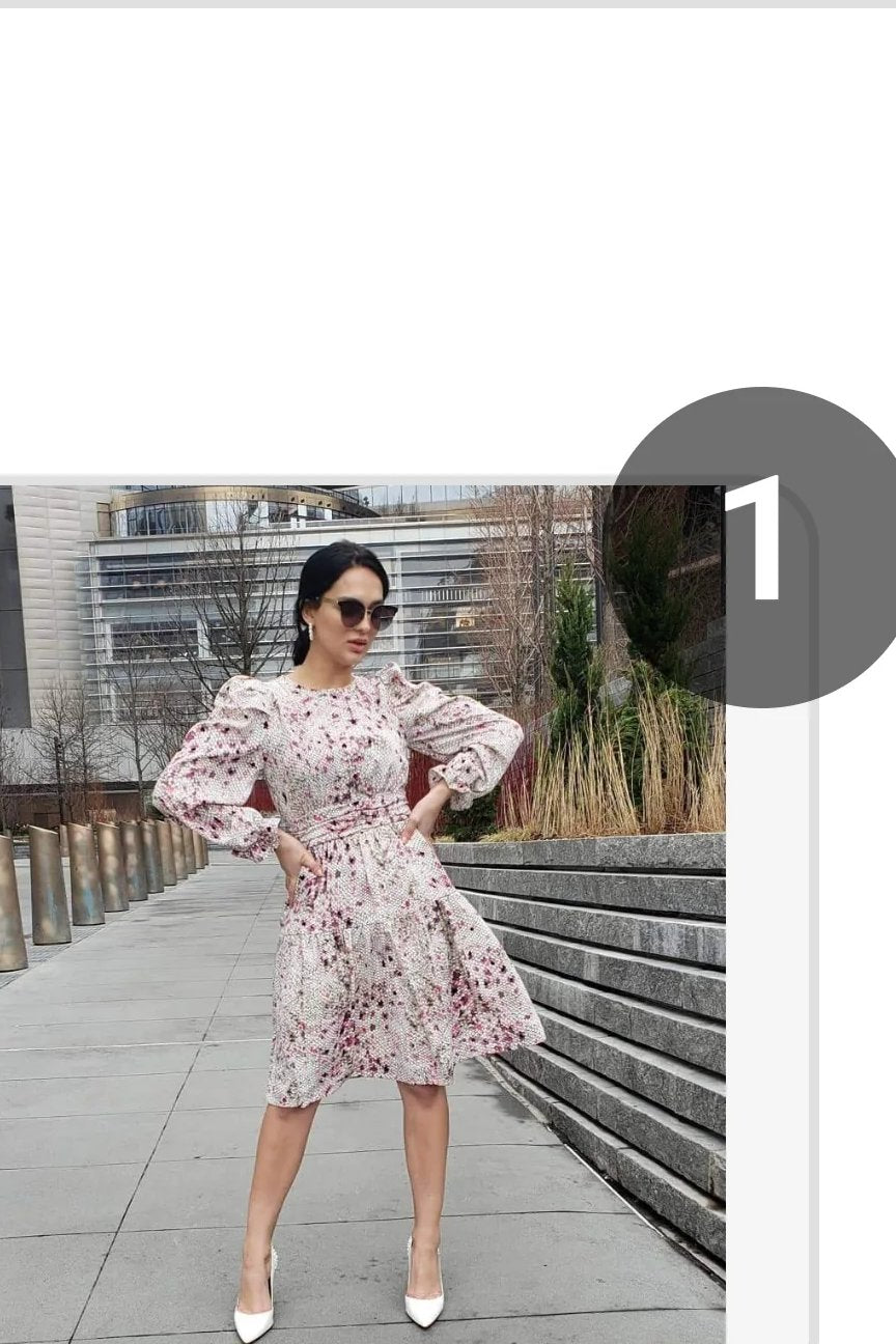 Poppy Ny Puff sleeve dress