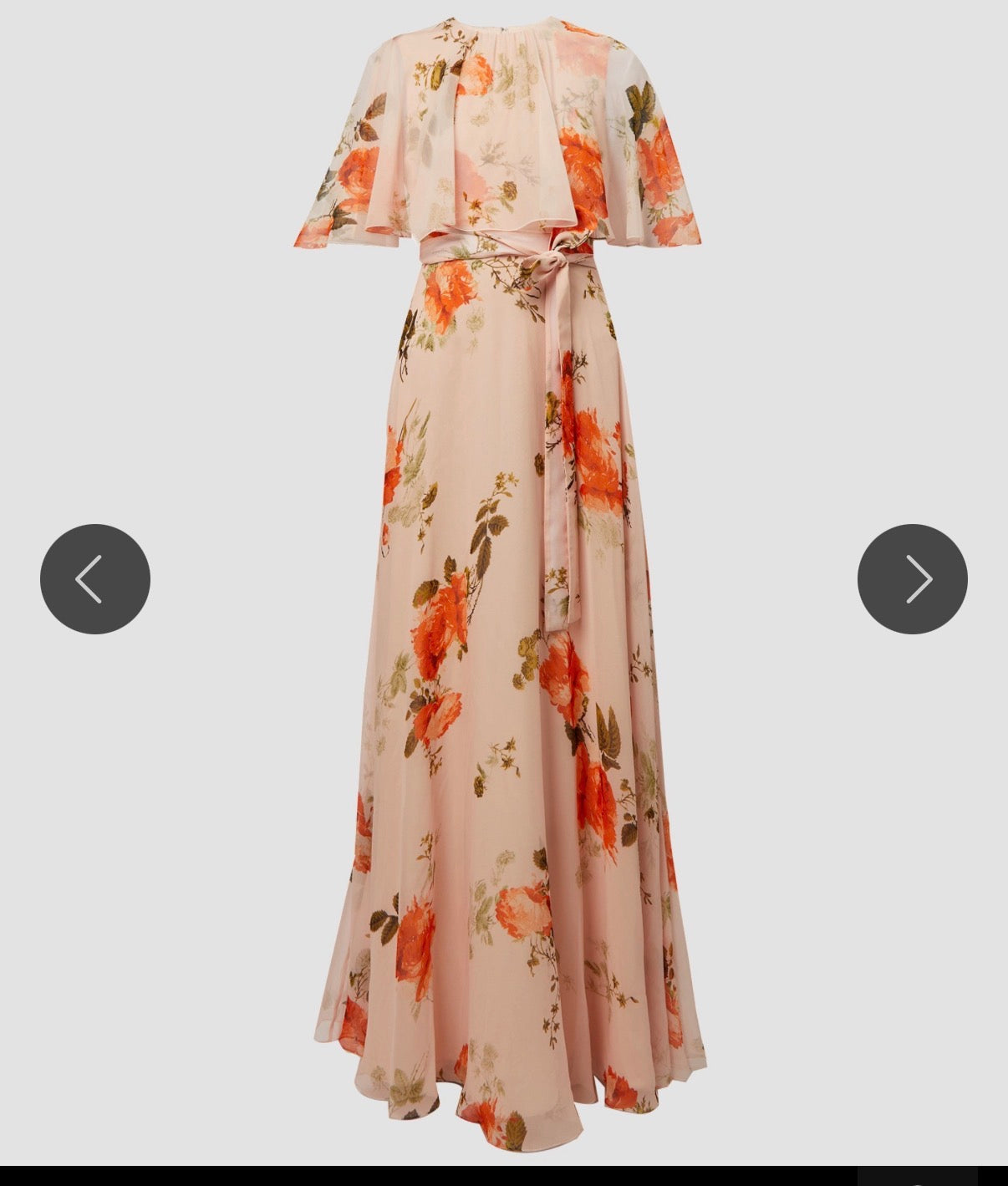 Erdem Cape Overlay Gown