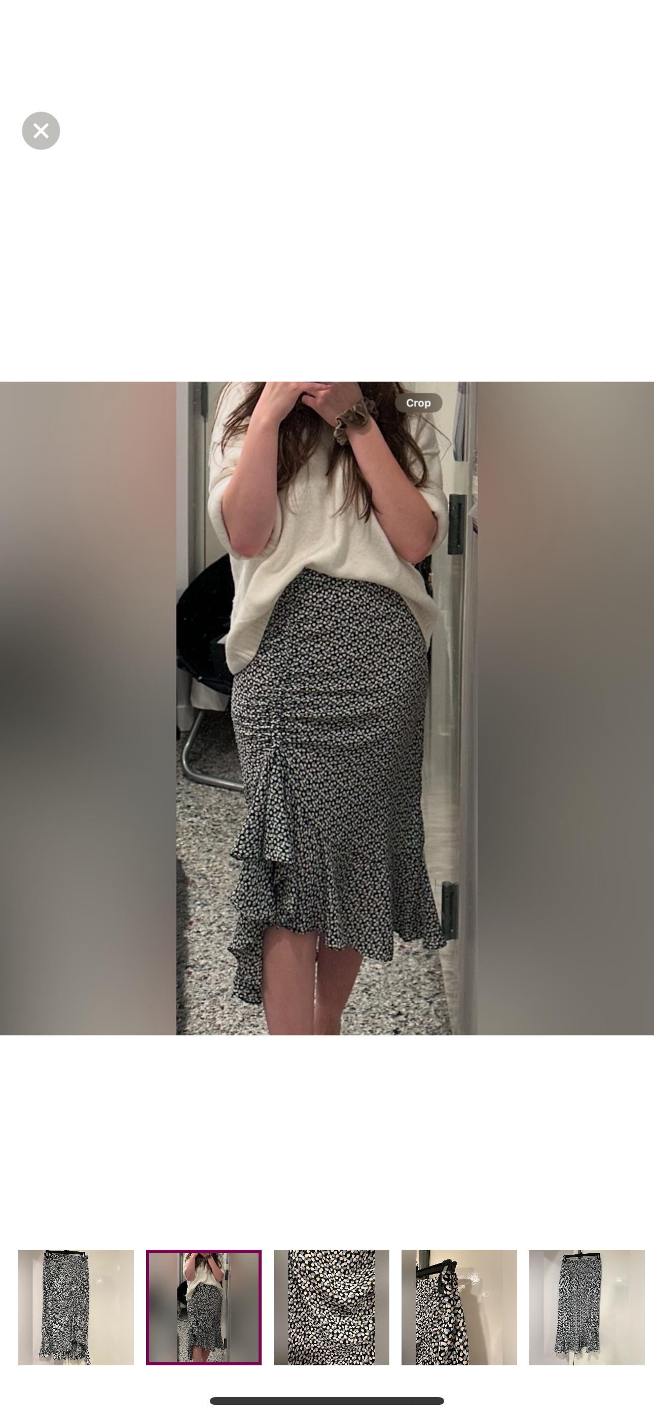 pattern midi skirt