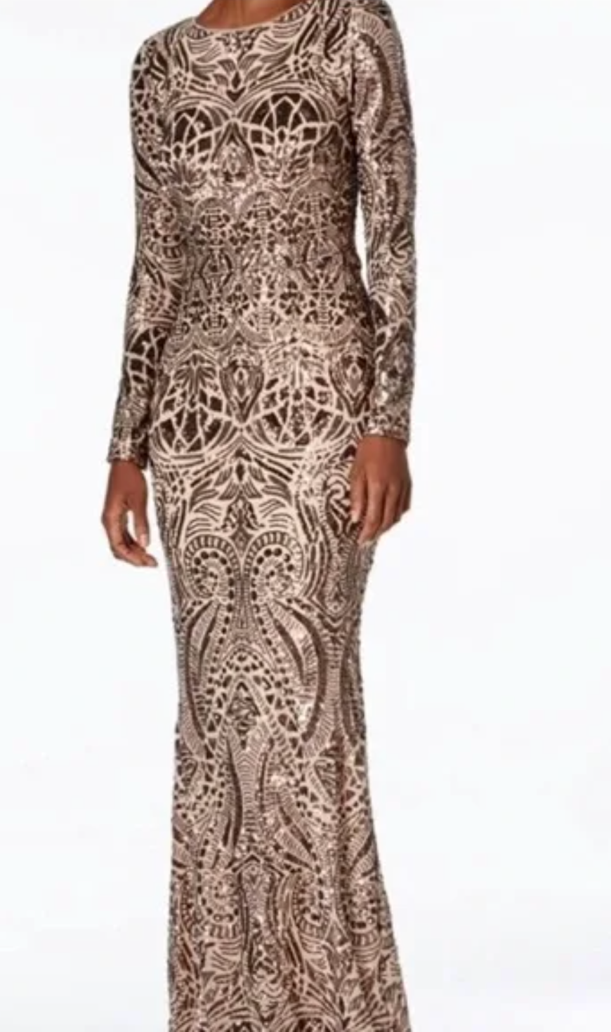 Sequined Evening Gown