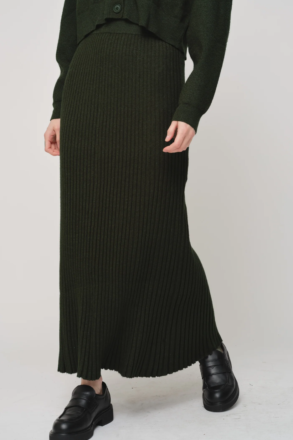 Recollection Rib Knit Maxi Skirt
