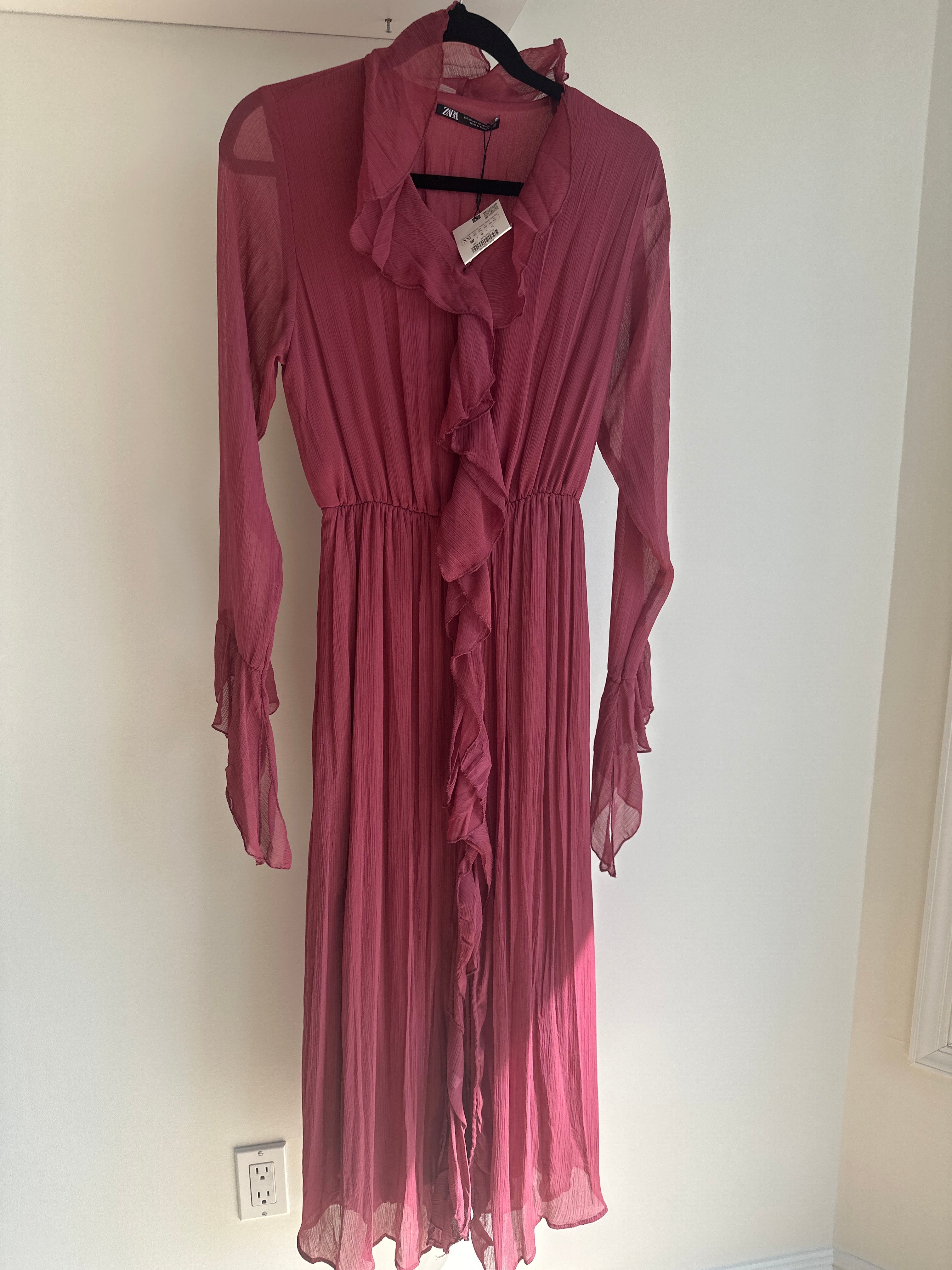 zara frilly dress