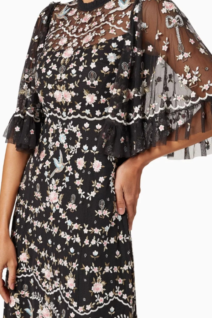 Needle & Thread Regency Garden Maxi Dress Size US 2