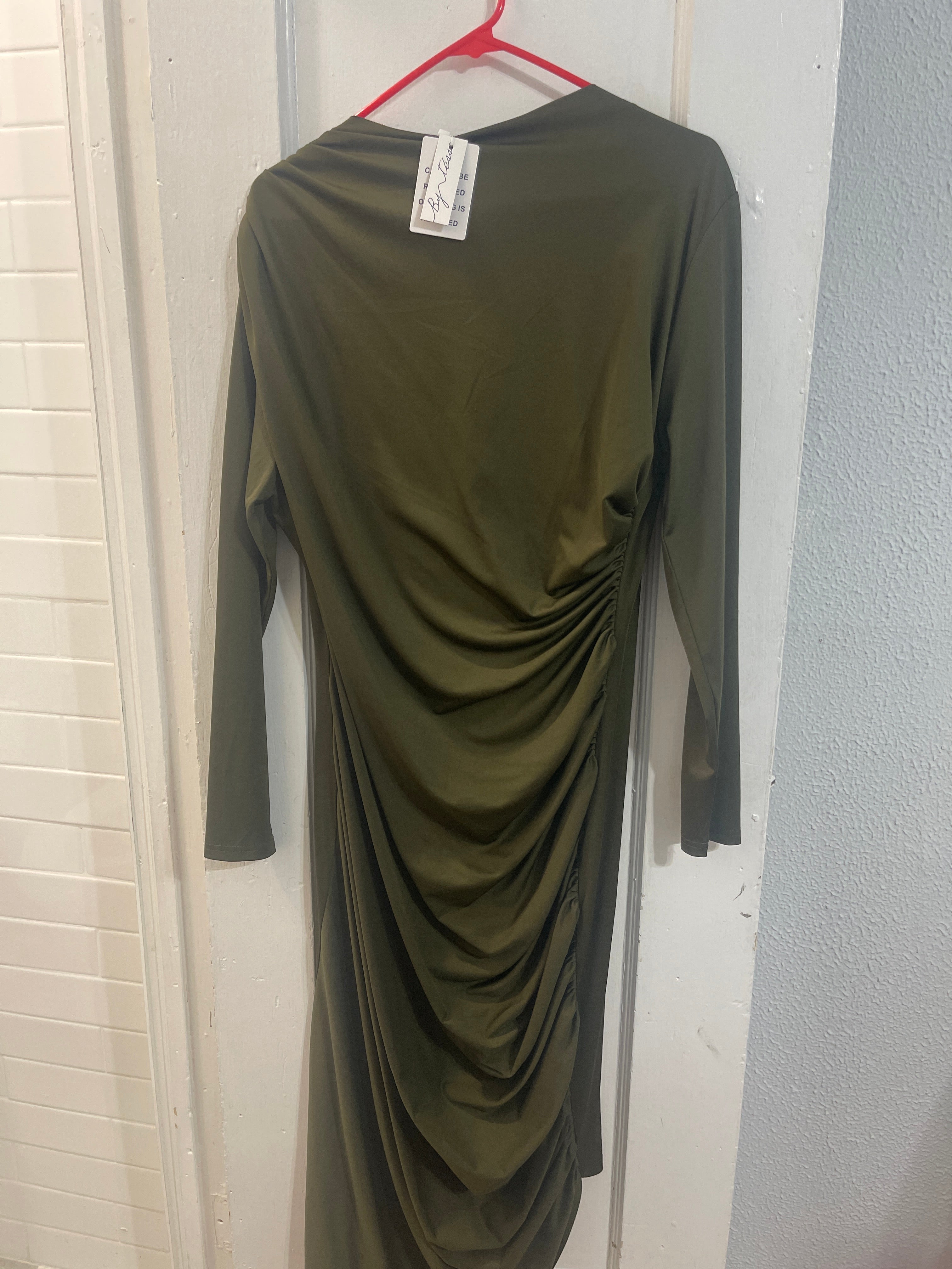 ruched dress