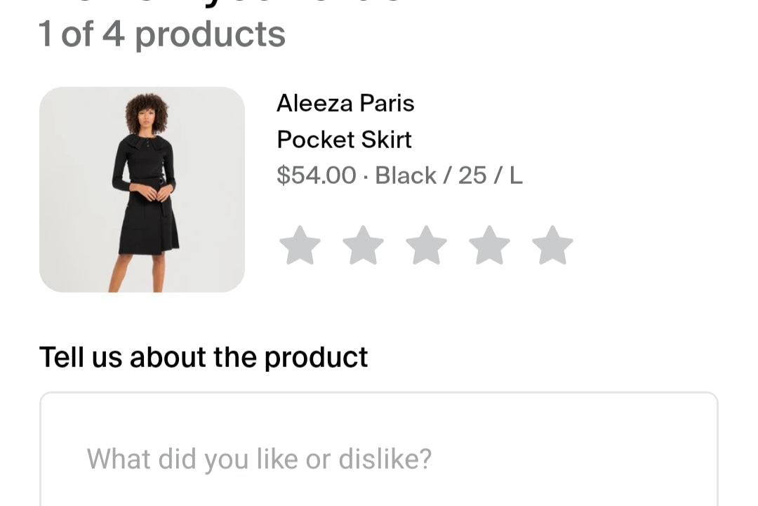 Black skirt