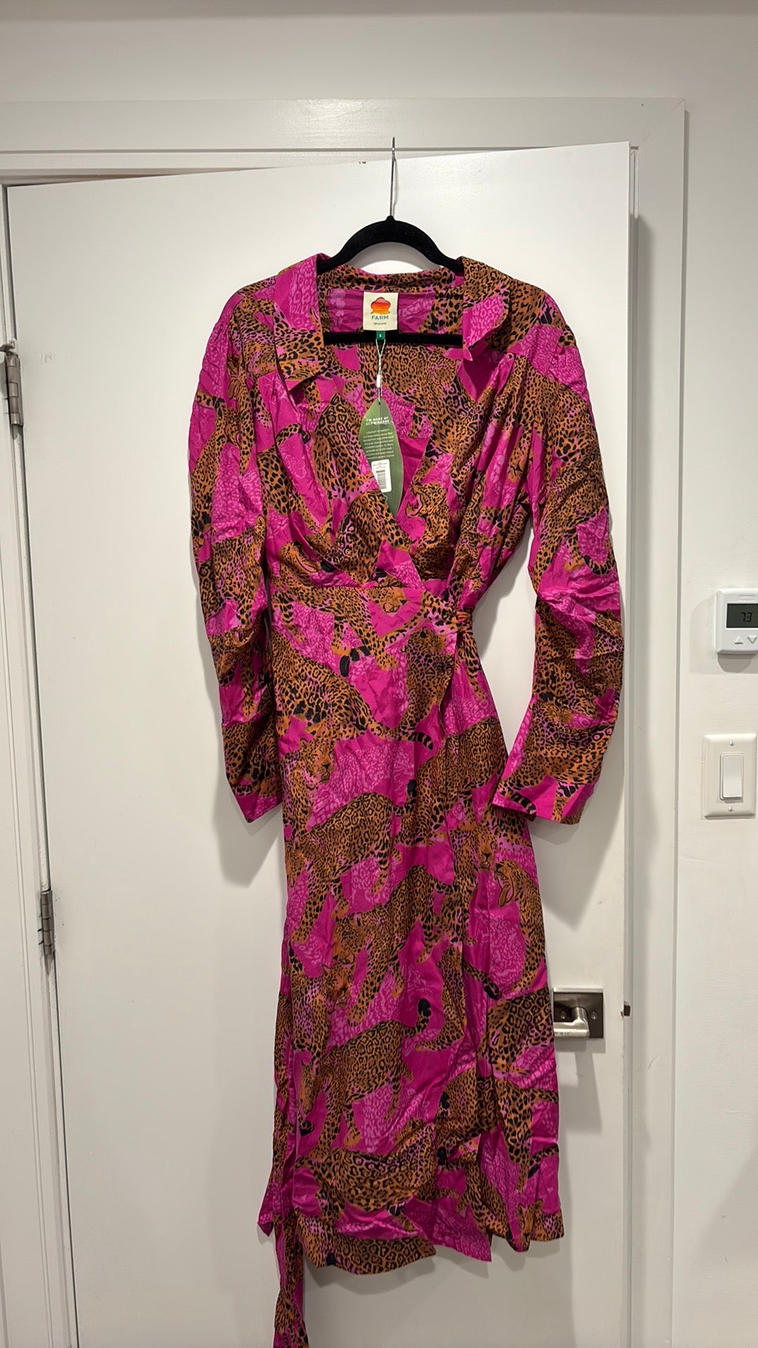 Farm Rio Tiger Wrap Dress