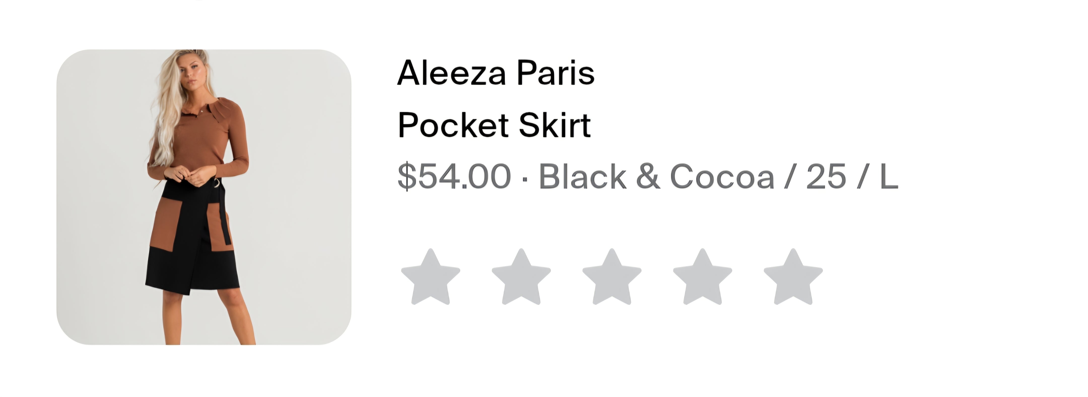 Black and Cocoa Skirt