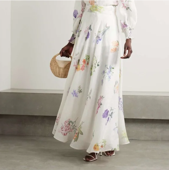 Zimmerman Natura floral top and skirt set size 0P
