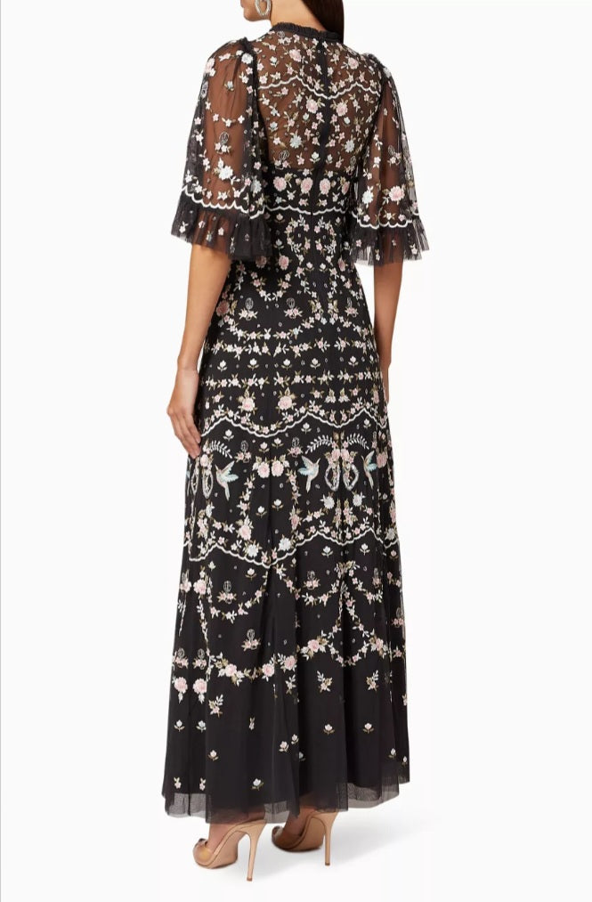 Needle & Thread Regency Garden Maxi Dress Size US 2