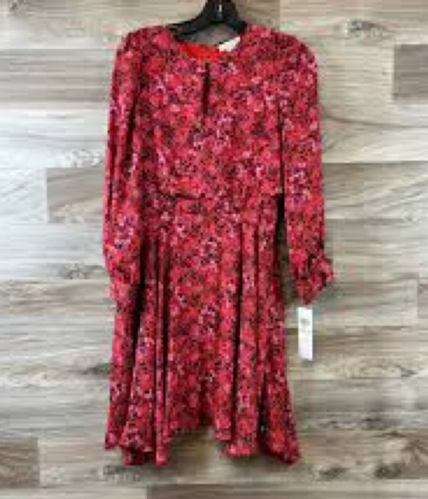 Red Floral Dress by London Times Size 2