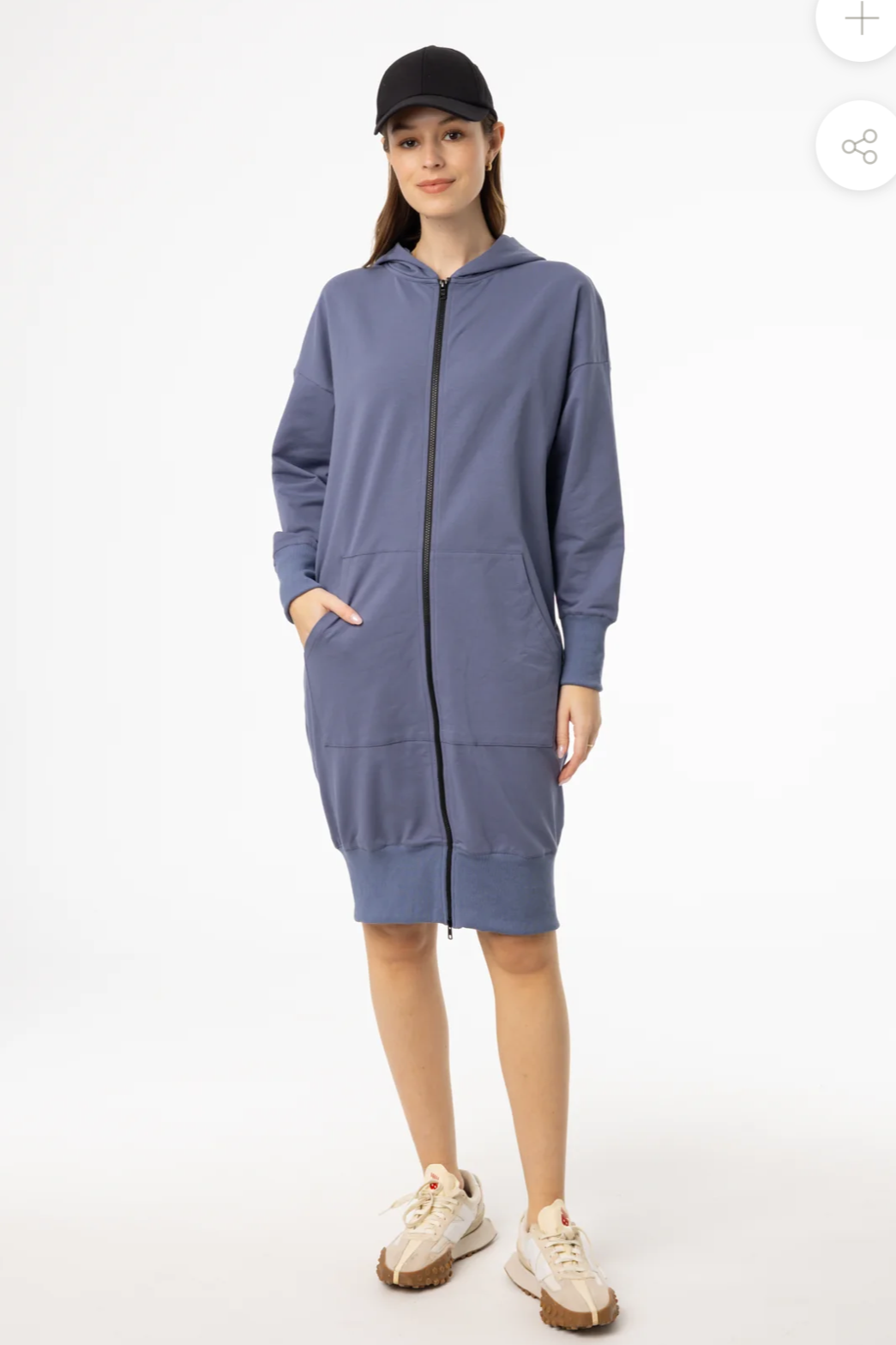 Dress Blank Zip Up Dress