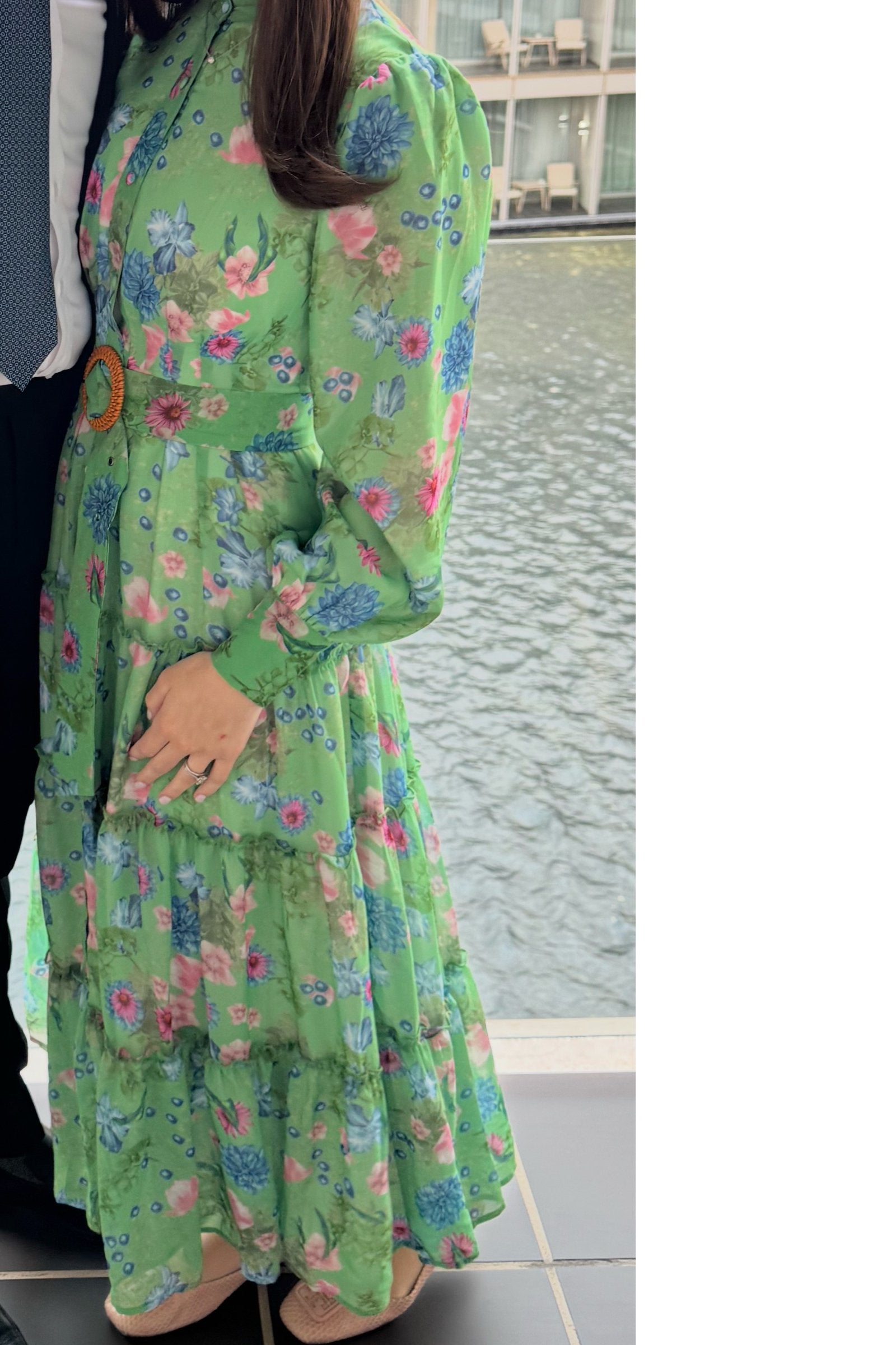 Green Floral Dress