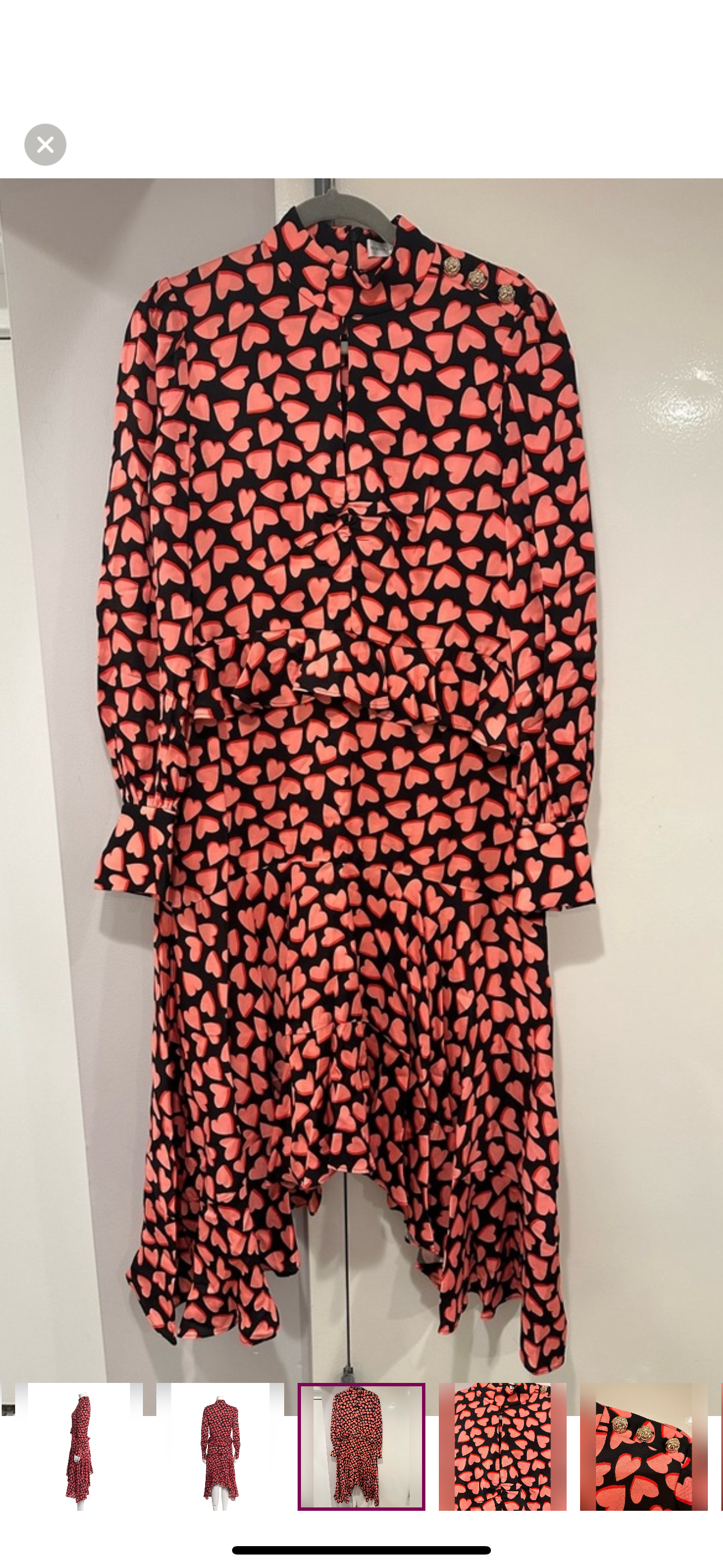 Rebecca Vallance hotel beau frill midi dress