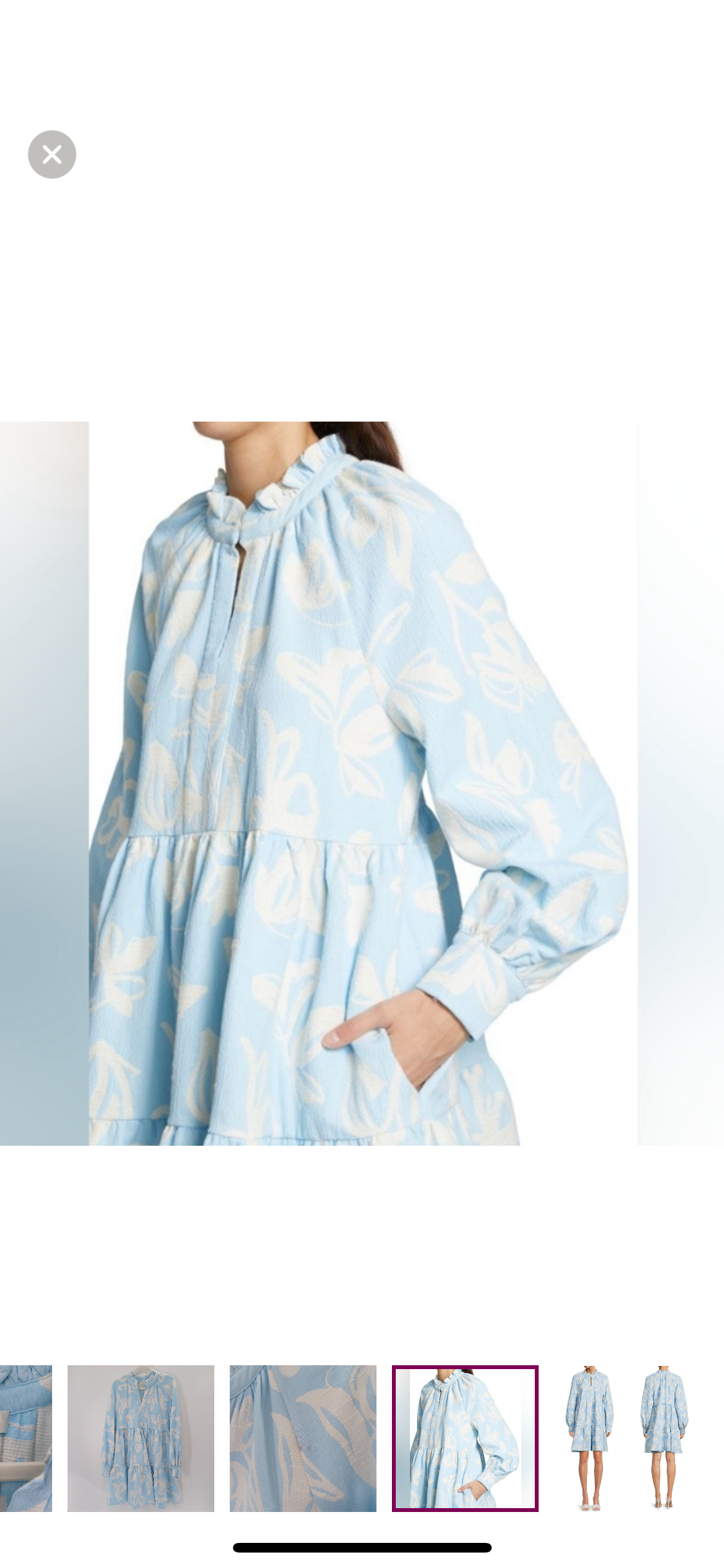 Stine Goya Jasmin floral light boue dress