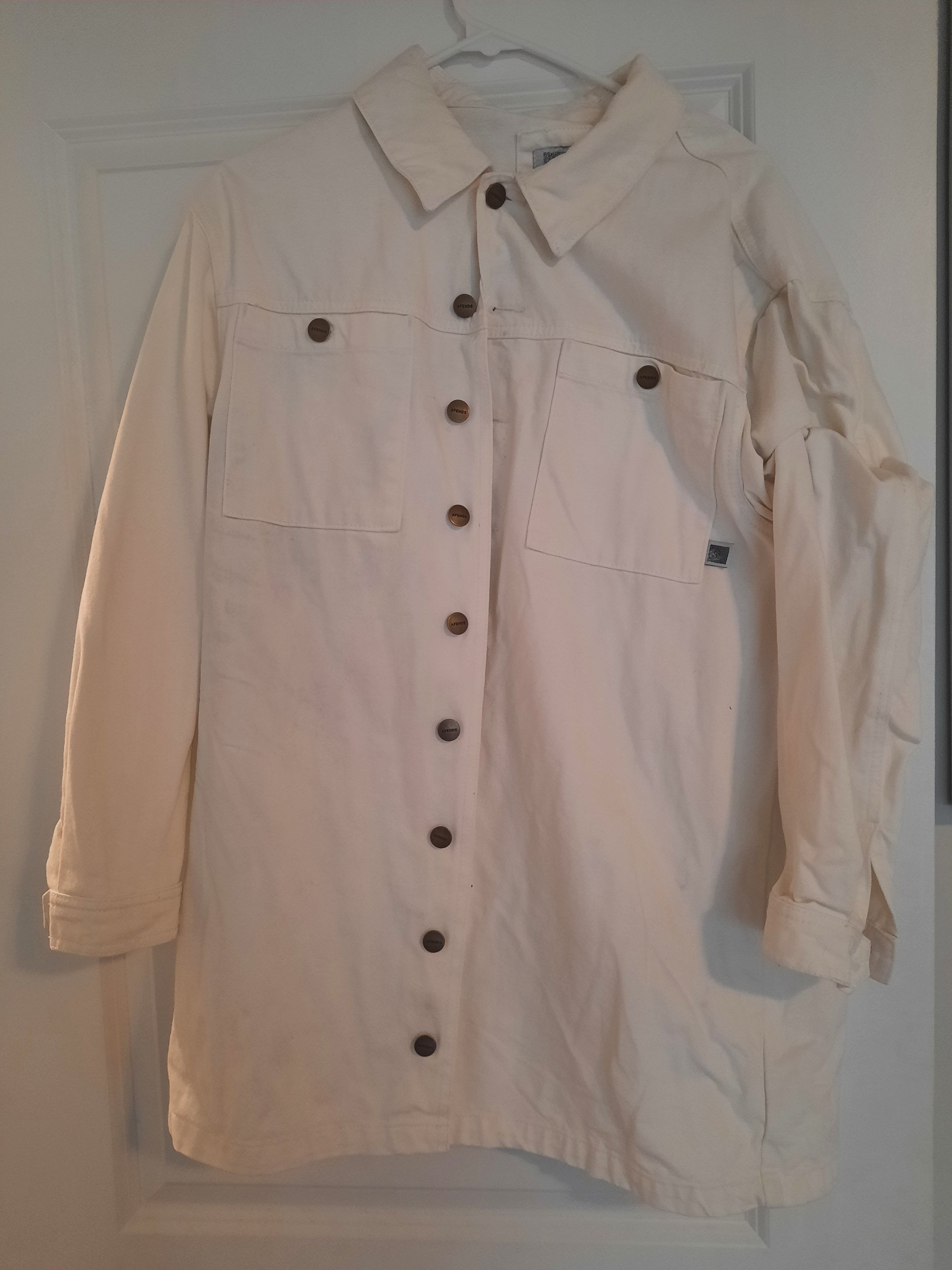 100 percent ORGANIC  heavyweight cotton overshirt /jacket