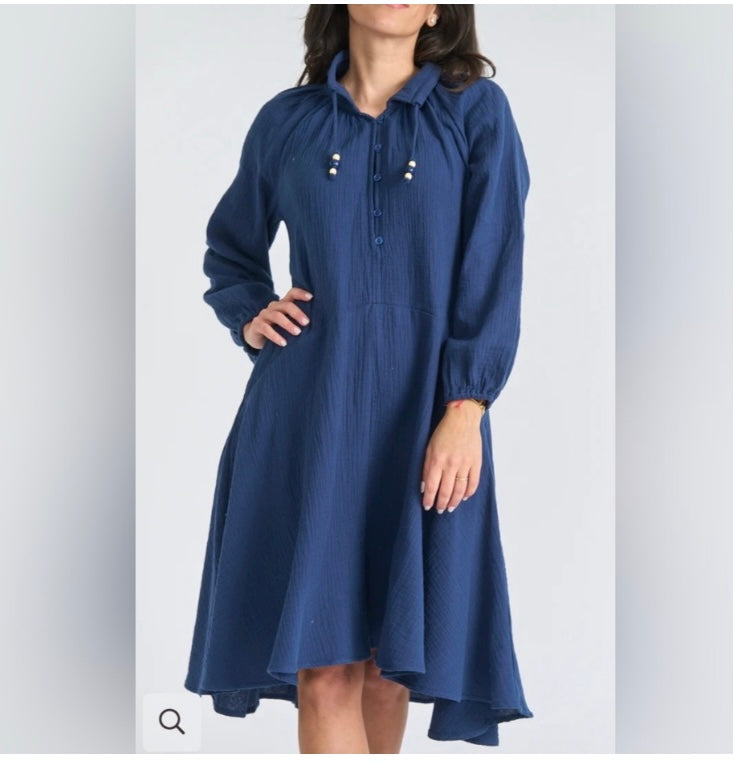 Blue Gauze Dress